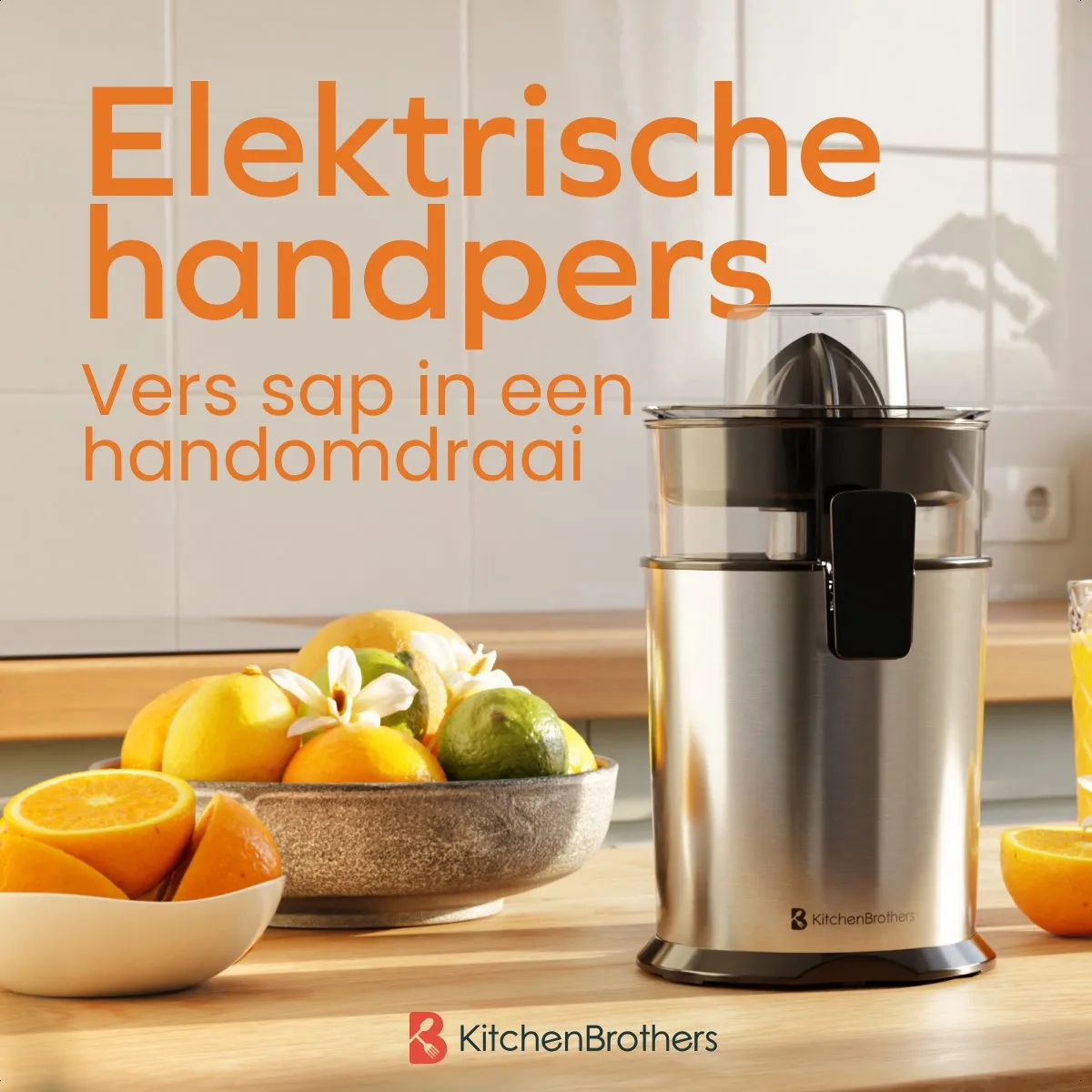 KitchenBrothers Citruspers KB1004159 - 0.5L - RVS
