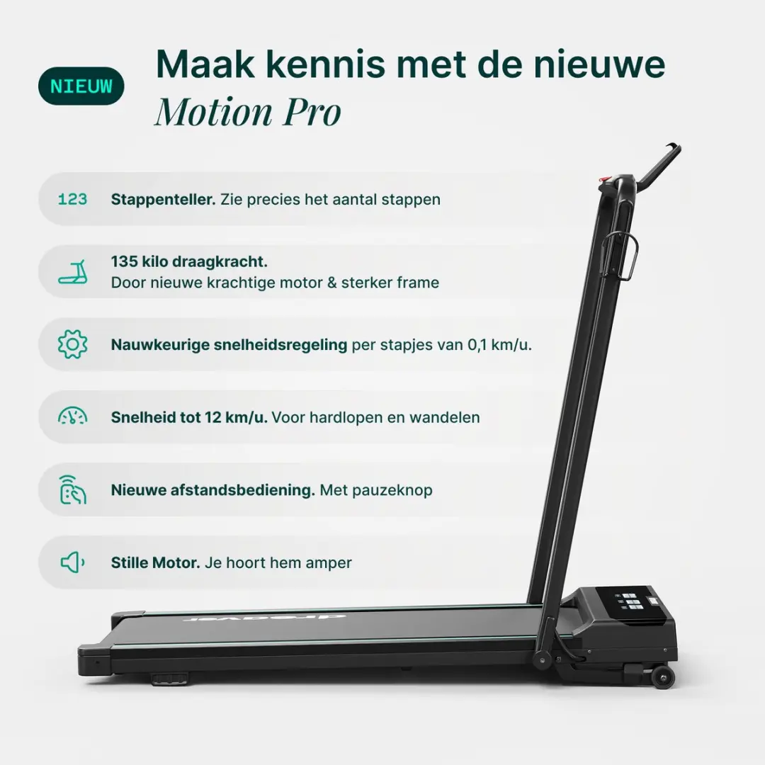 Dreaver Motion Pro Loopband Inklapbaar 12KM/U - Zwart - afbeelding 3 van 6