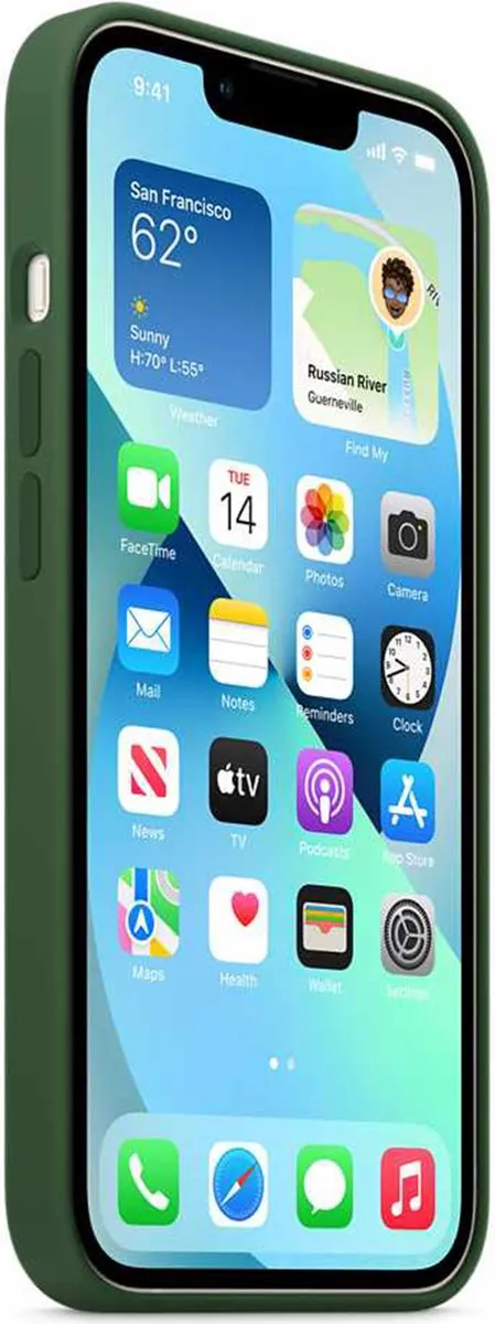 Apple Siliconen Hoesje MagSafe iPhone 13 Klaver Groen MM263ZM/A