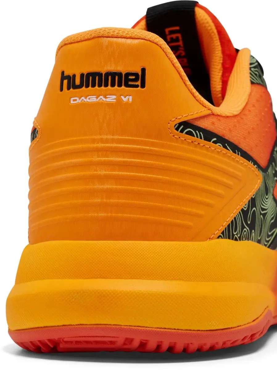 Hummel Dagaz VI Indoor Schoenen - Zwart/Rood - afbeelding 2 van 4