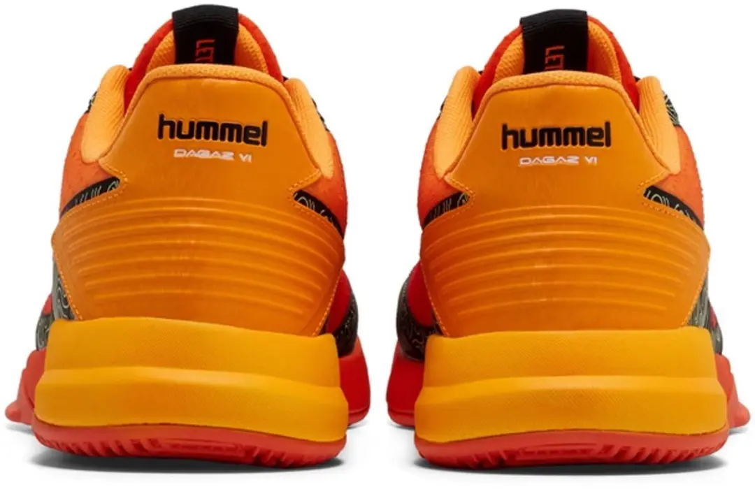 Hummel Dagaz VI Indoor Schoenen - Zwart/Rood - afbeelding 3 van 4