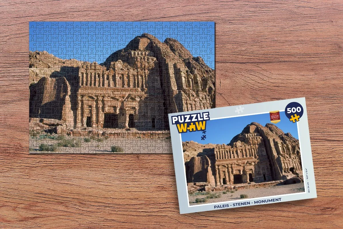 PuzzleWow Stenen Monument Legpuzzel 500 Stuks - Multicolor