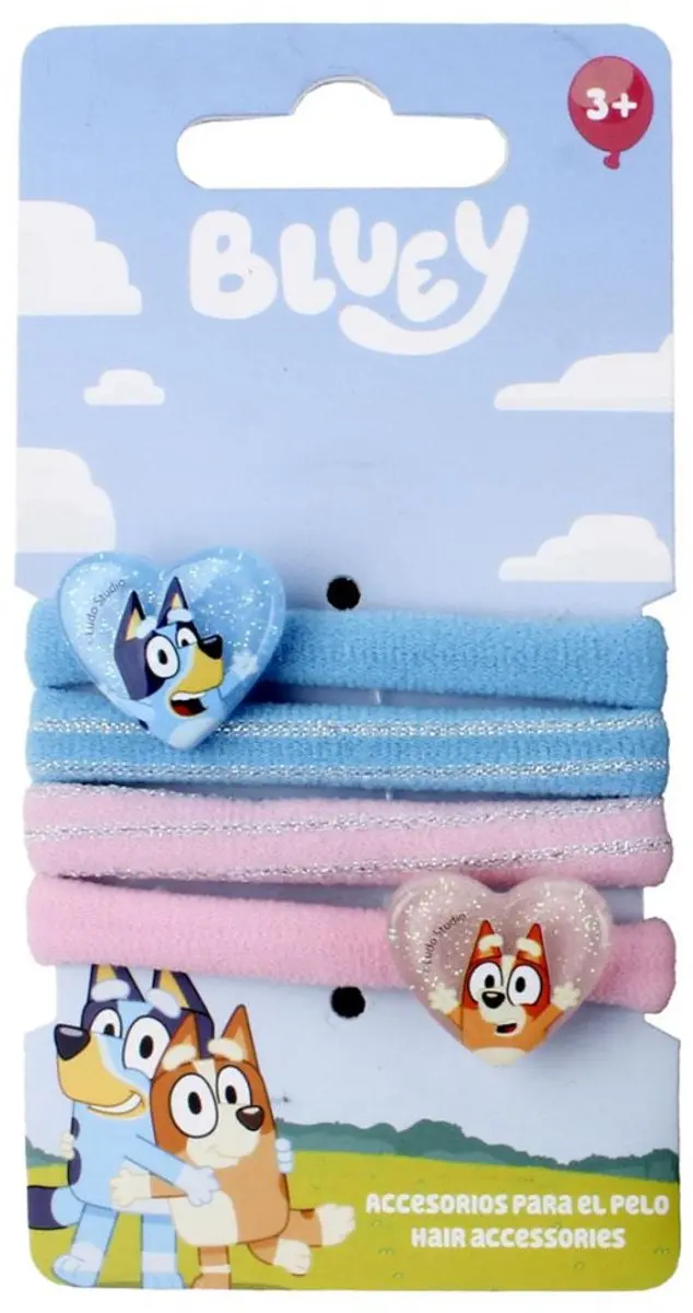 Bluey Heart Haarelastiekset