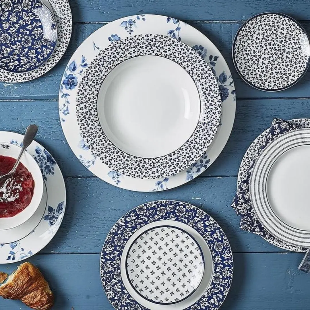 Laura Ashley Blueprint Diepbord Floris Ø22cm - afbeelding 3 van 6