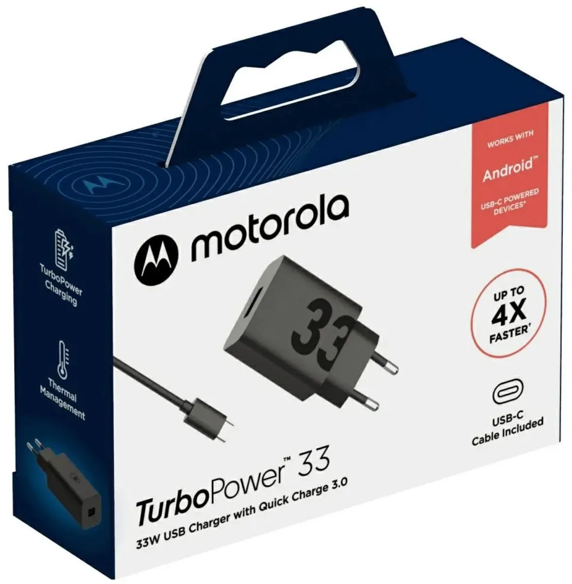 Motorola TurboPower 33W USB-A Snellader SJMC332-C - Zwart - afbeelding 6 van 6