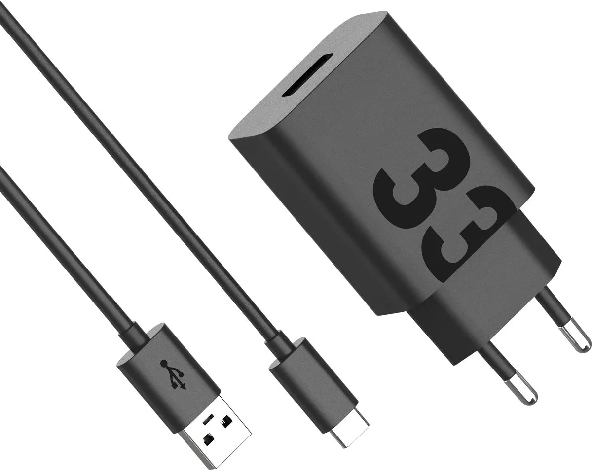 Motorola TurboPower 33W USB-A Snellader SJMC332-C - Zwart