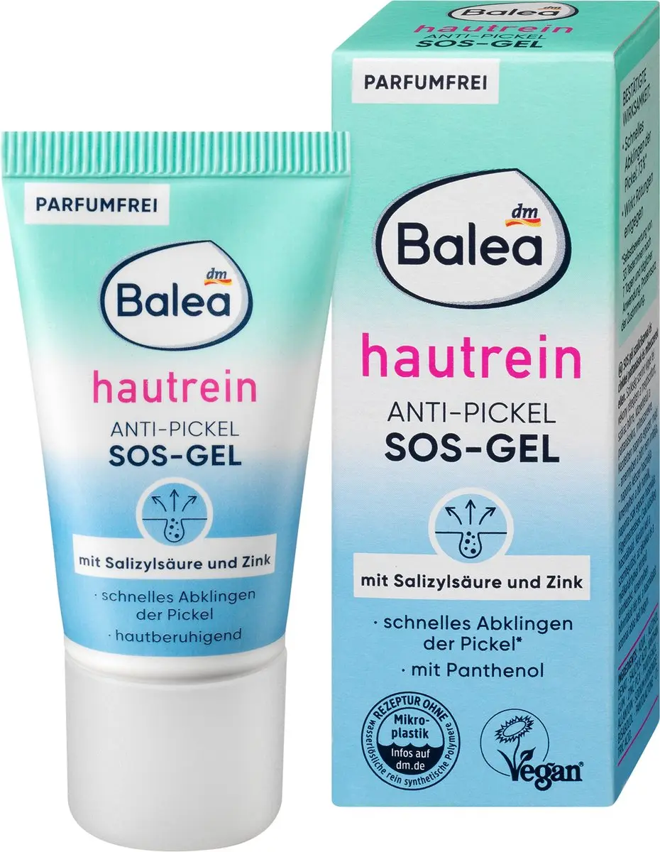 Balea Anti-Puistjes SOS Gel Huidreiniger, 15 ml