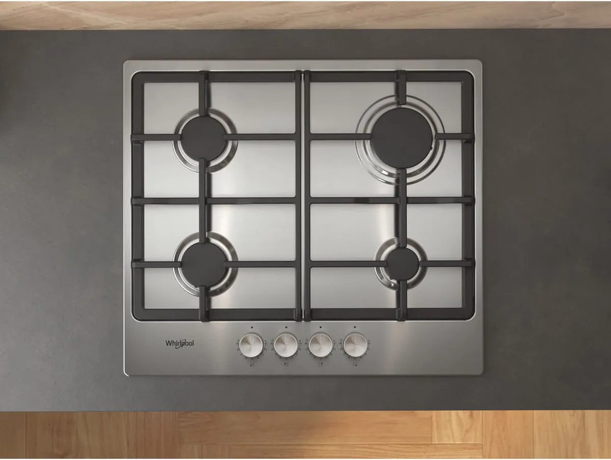 Whirlpool TGML660IX Gaskookplaat 4 Branders 7800W RVS