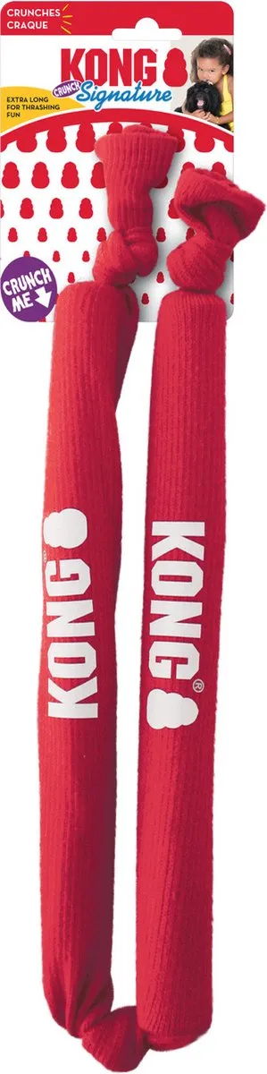 KONG Signature Crunch Rope Double Hondenspeelgoed 89cm - Rood