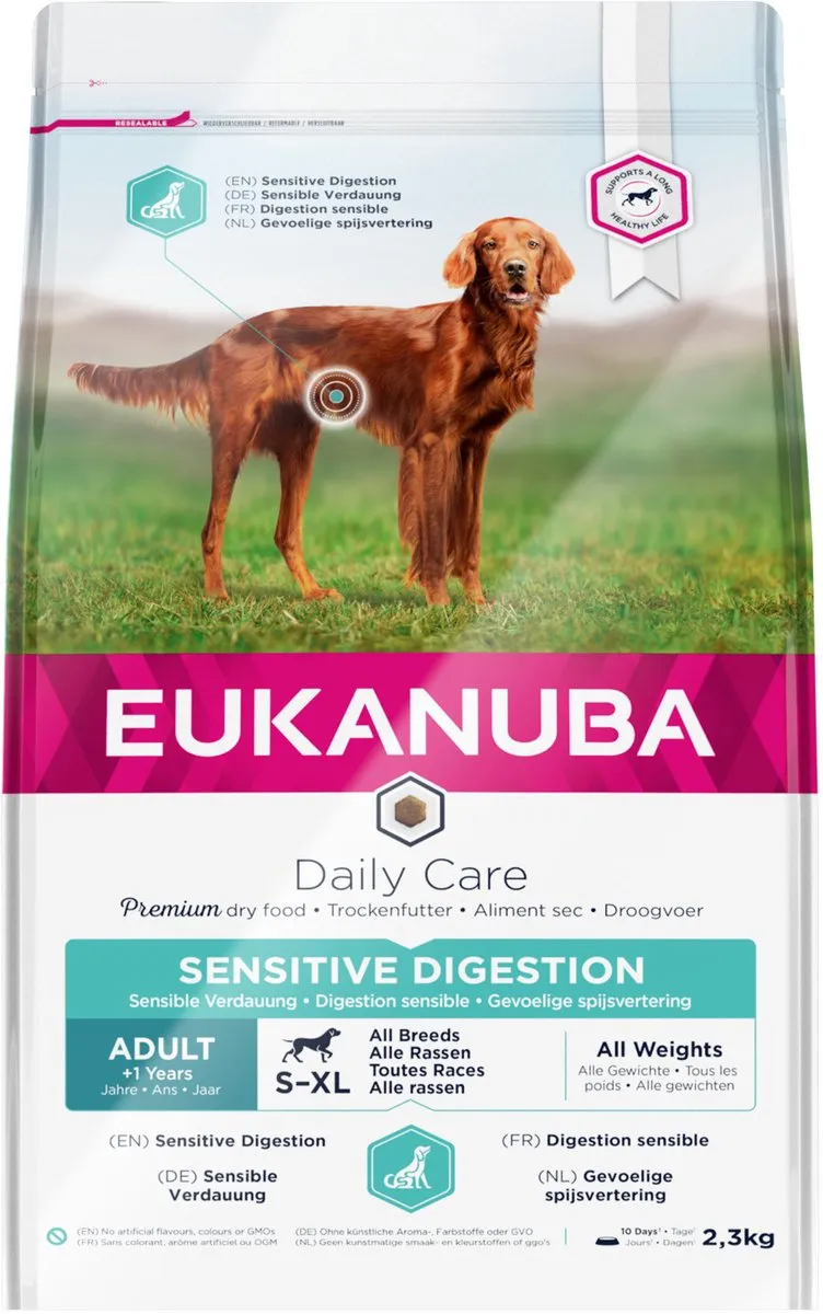Eukanuba Daily Care Adult Sensitive Digestion Hondenvoer 2,3 kg
