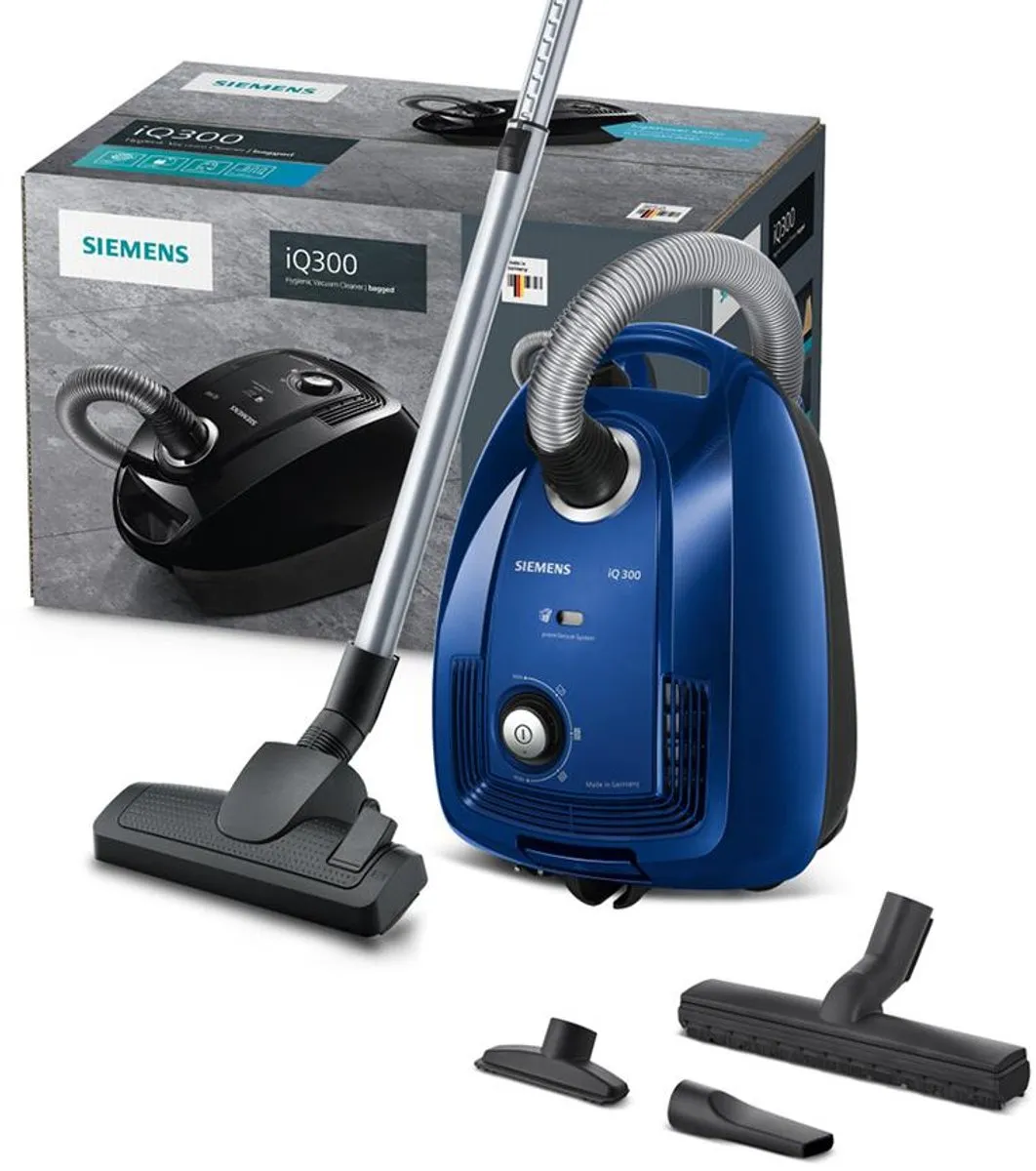 Siemens iQ300 VSC3320 Stofzuiger - Blauw