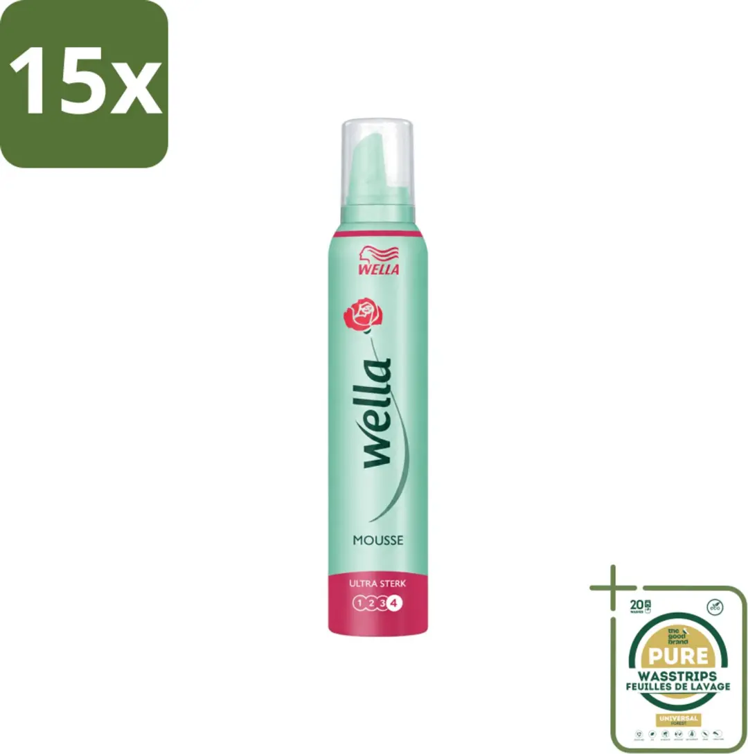15 x WellaFlex Hold Ultra Strong Mousse