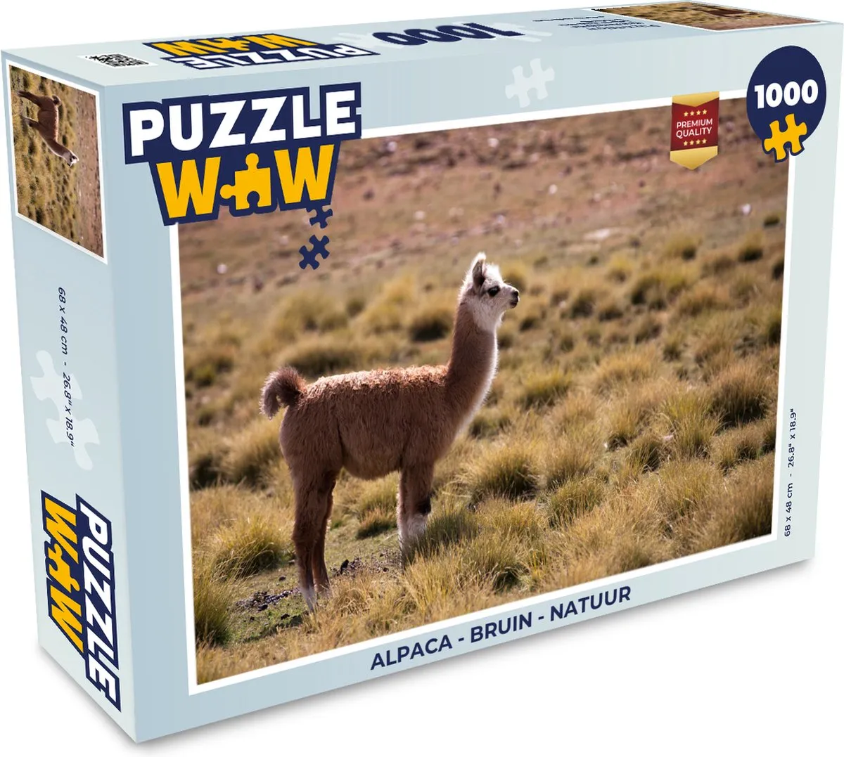 PuzzleWow Alpaca Legpuzzel 1000 Stuks