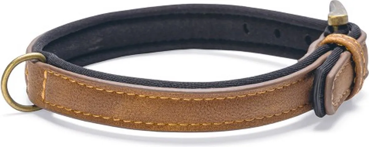 Beeztees Balacron Ax Halsband Hond - Bruin - 15mm - XS