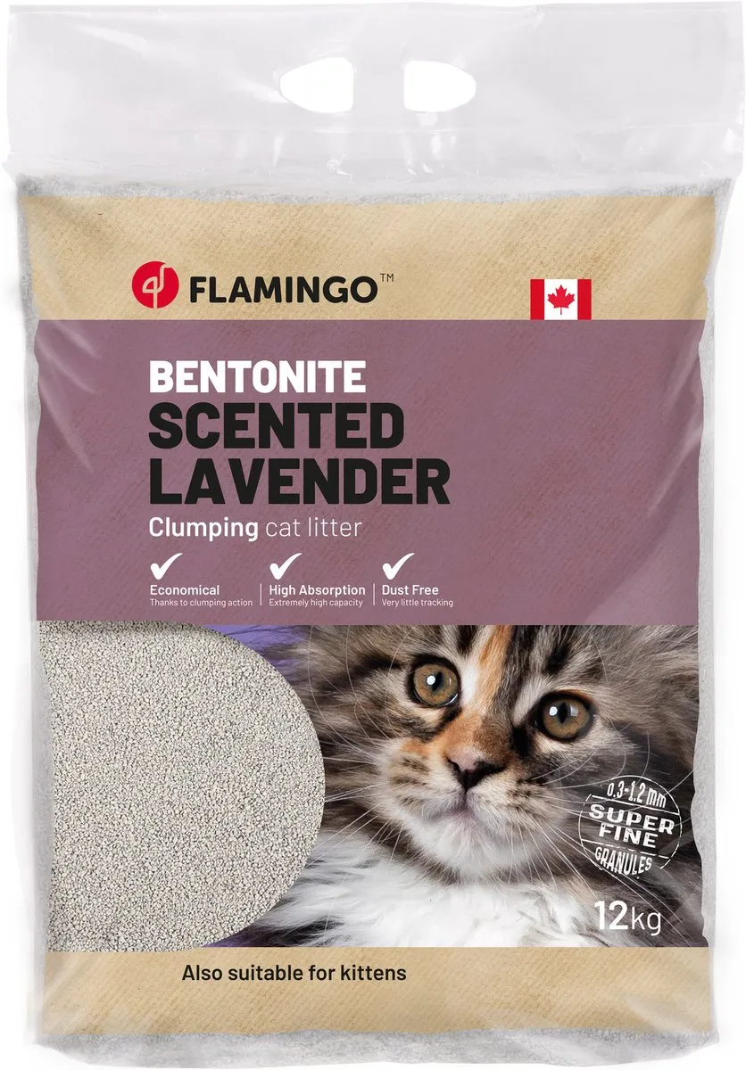 Flamingo Premium Line Kattenbakvulling Lavendel 12kg