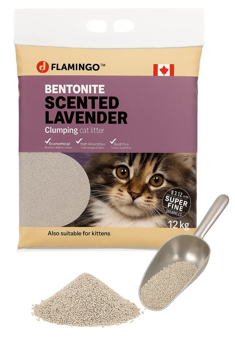 Flamingo Premium Line Kattenbakvulling Lavendel 12kg