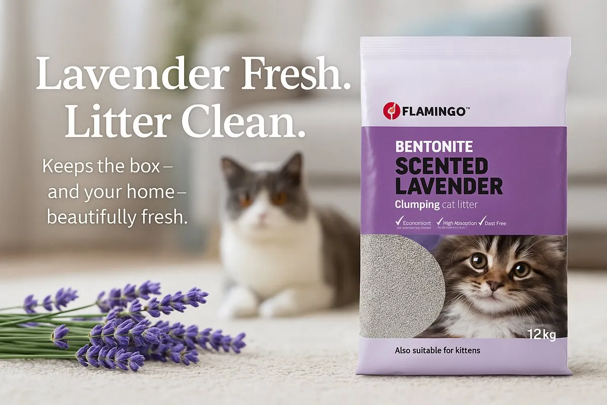 Flamingo Premium Line Kattenbakvulling Lavendel 12kg
