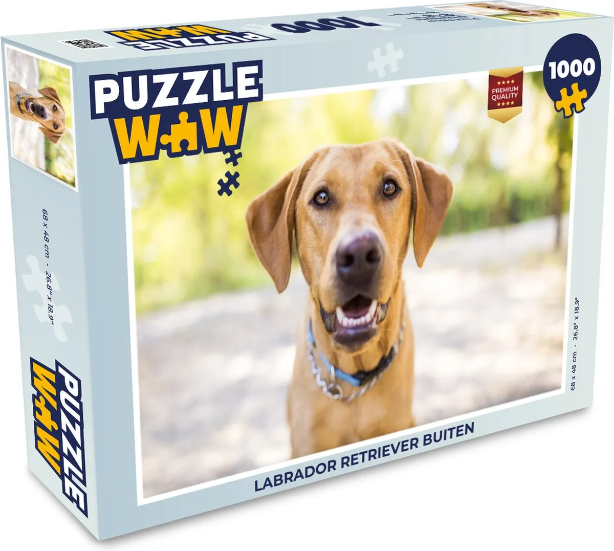 PuzzleWow Labrador Retriever Legpuzzel 1000 Stuks - Multicolor