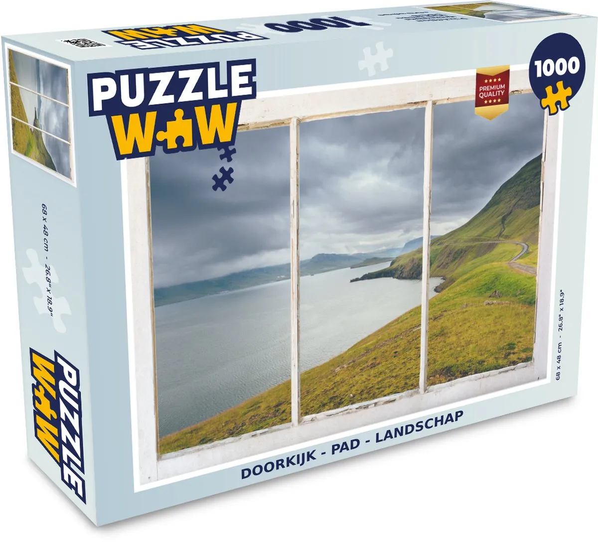 PuzzleWow Doorkijk Pad Landschap Legpuzzel 1000 Stuks