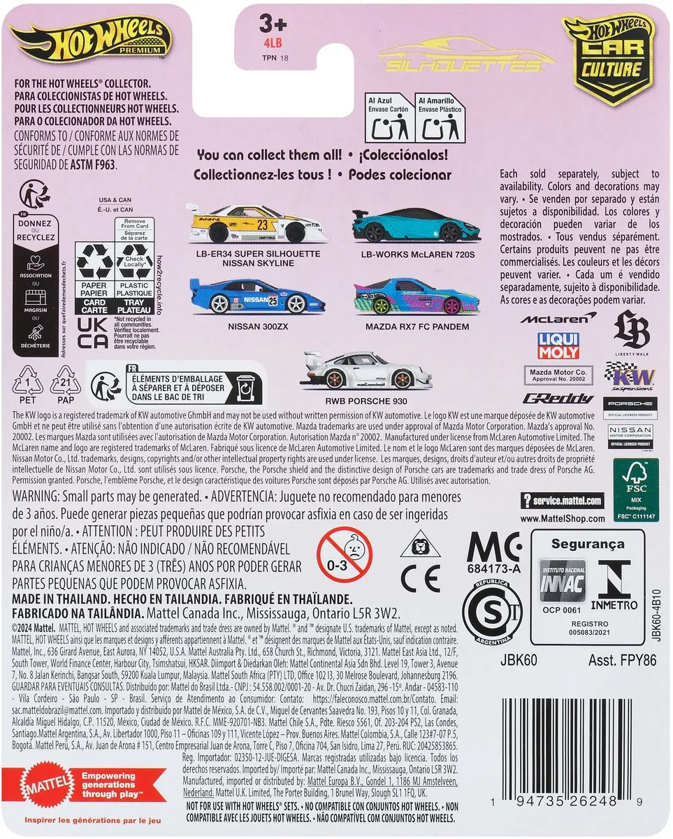 Hot Wheels Premium Autocultuur Mazda RX-7 FC Pandem 1:64 - JBK60