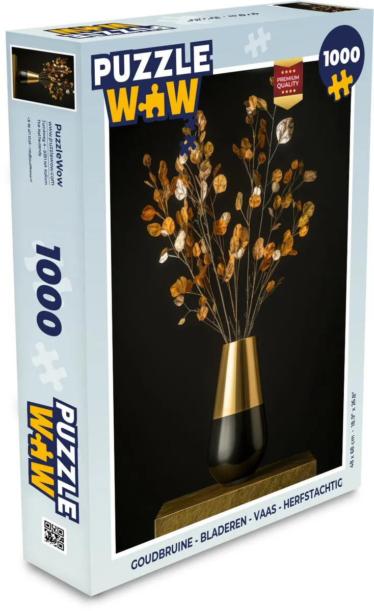PuzzleWow Herfstachtige Bladeren Puzzel 1000 Stuks