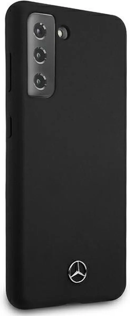 Mercedes-Benz Silicone Back Cover - Geschikt voor Samsung Galaxy S21+ (Plus-versie) - Zwart