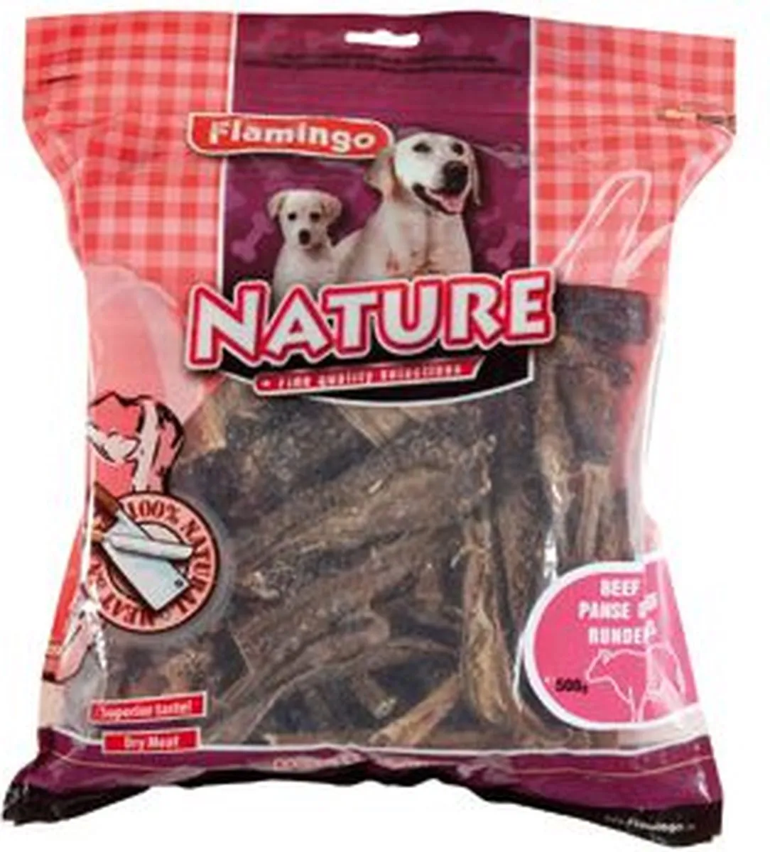 Flamingo Hondensnack Nature Runderpens 500g