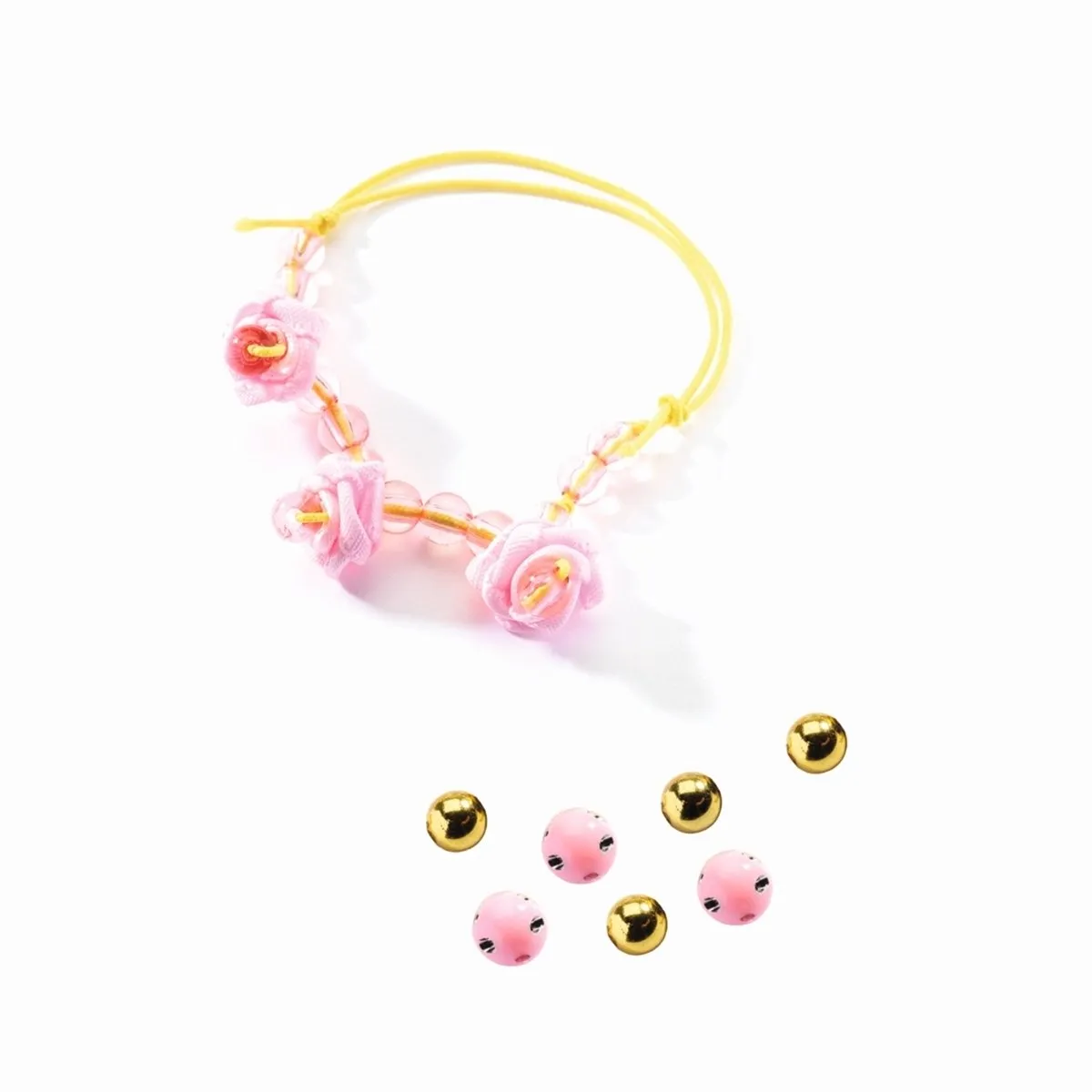 Djeco Bloemen Kralen & Sieraden Set - 9 Stuks - Roze