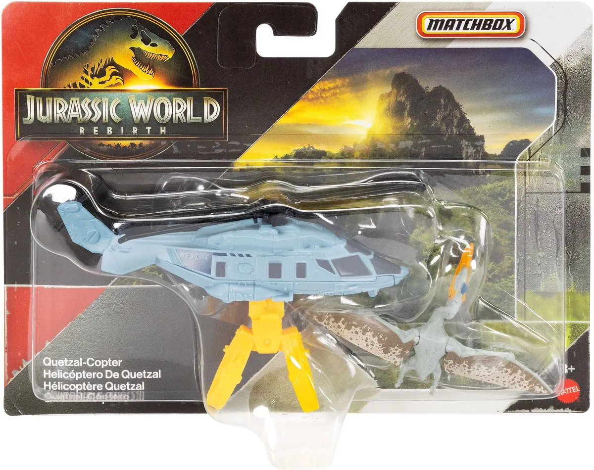 Jurassic World JGM07, Helikopter, 3 jaar, Metaal, Kunststof, Meerkleurig
