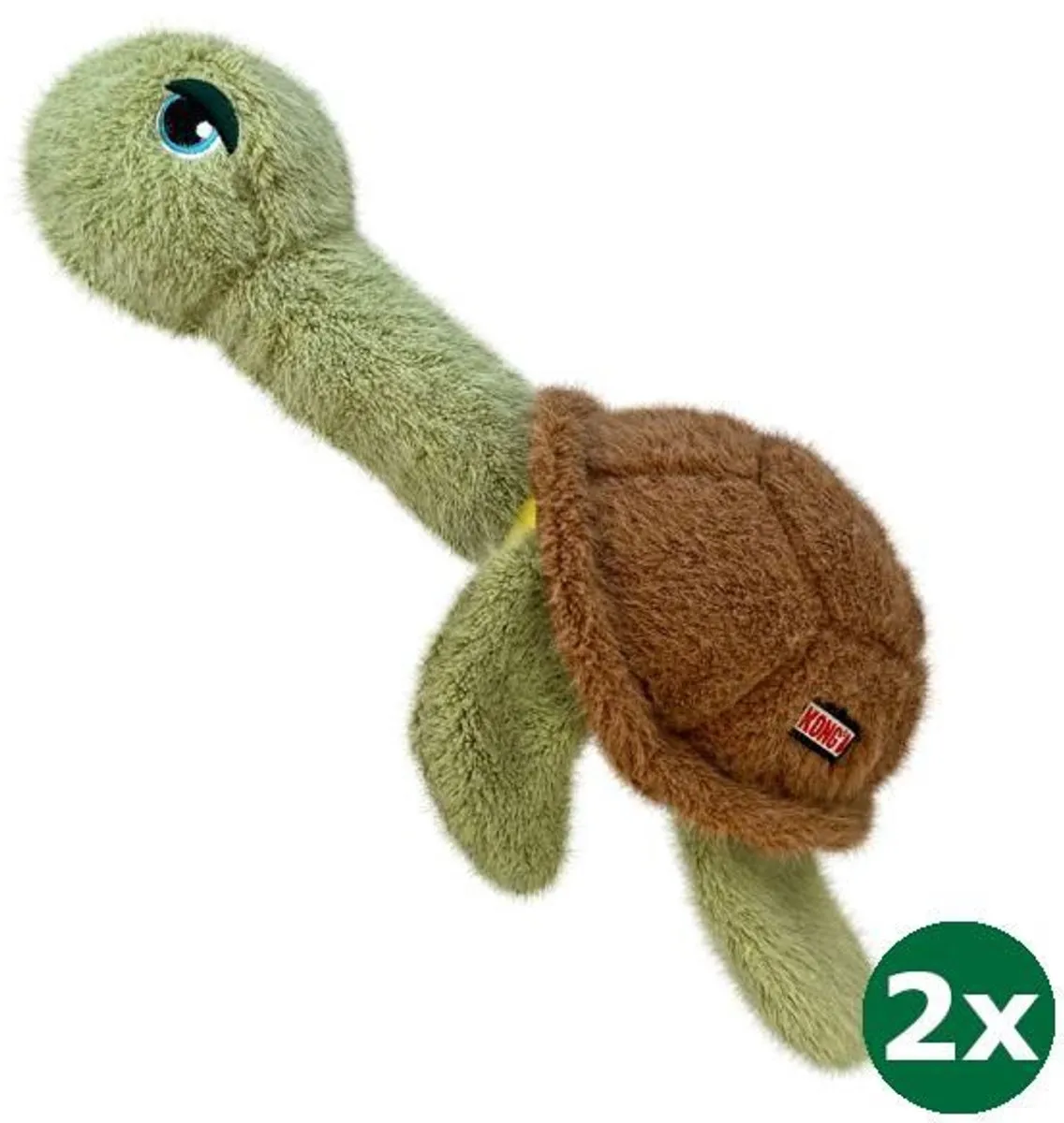 KONG Scruffs Schildpad - 2 Stuks 26x11x36cm