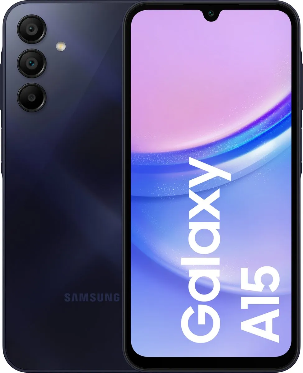 Samsung Galaxy A15 128GB - Blauw zwart