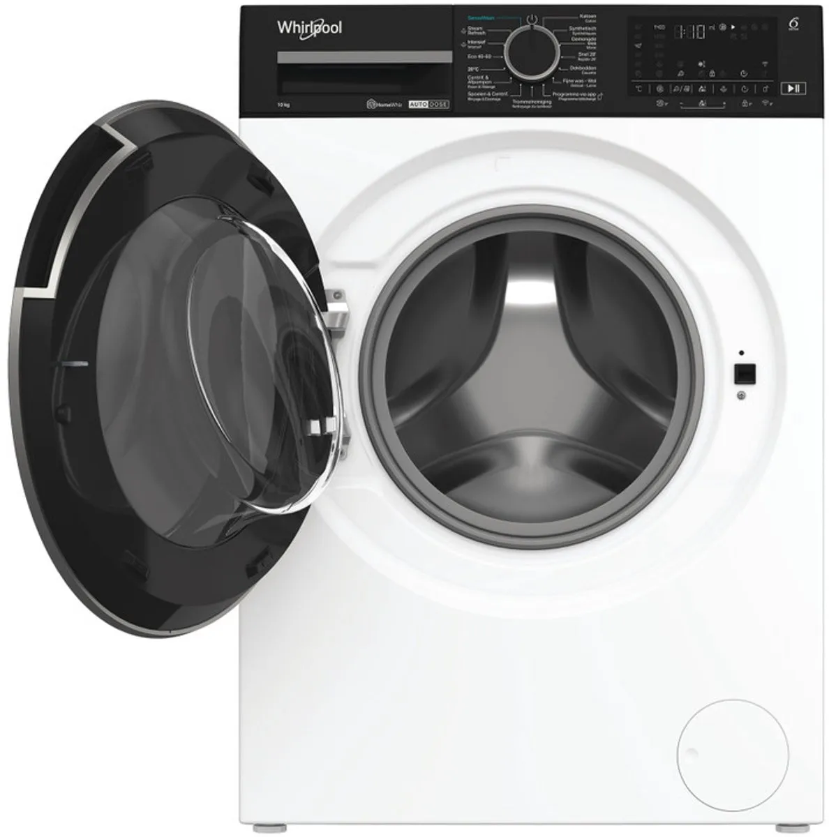 Whirlpool WPM 07W ADS BE Wasmachine 10kg 1400 RPM - Zwart/Wit - afbeelding 6 van 6