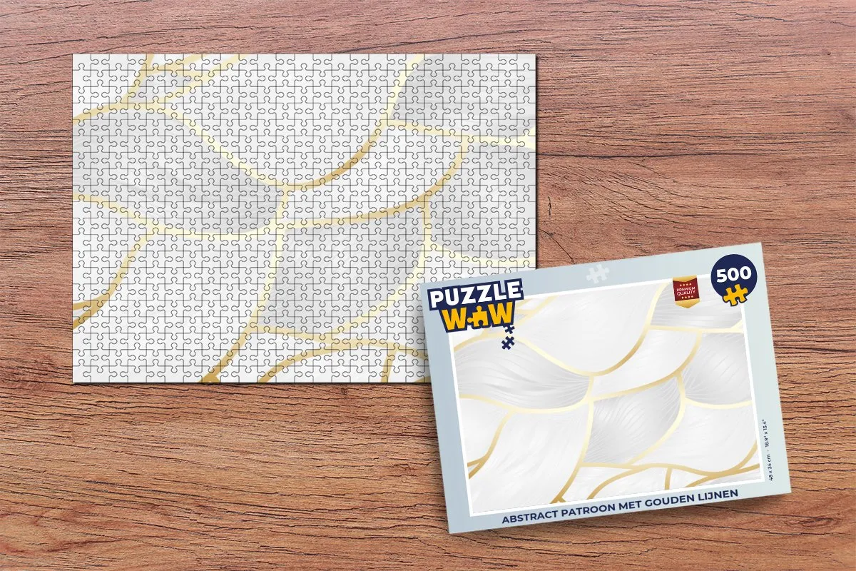 PuzzleWow Abstract Patroon Legpuzzel 500 Stuks - Multicolor