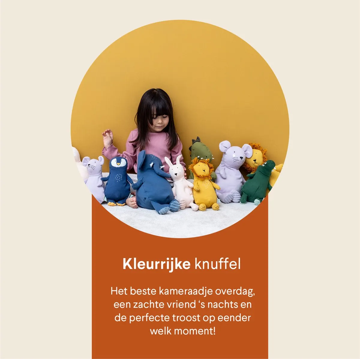 Trixie Mr. Fox Pluche Vos - 100% biologisch katoen - Groot