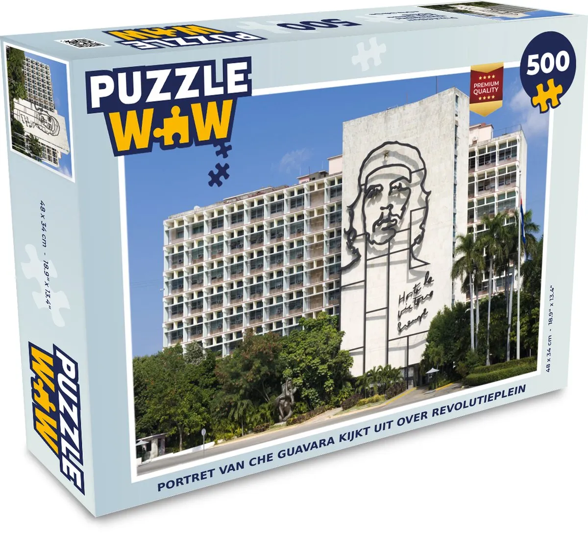 PuzzleWow Portret van Che Guevara Legpuzzel 500 Stuks