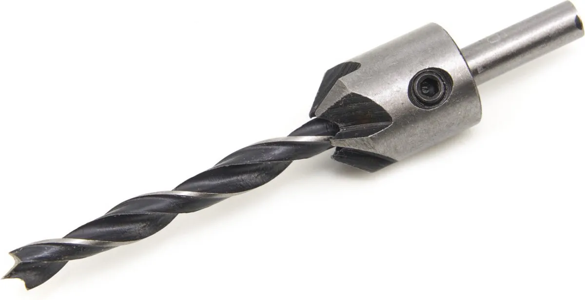 HBM 8-delige Houtborenset Verzinkborenset Model 1 - 3,0-6,0mm