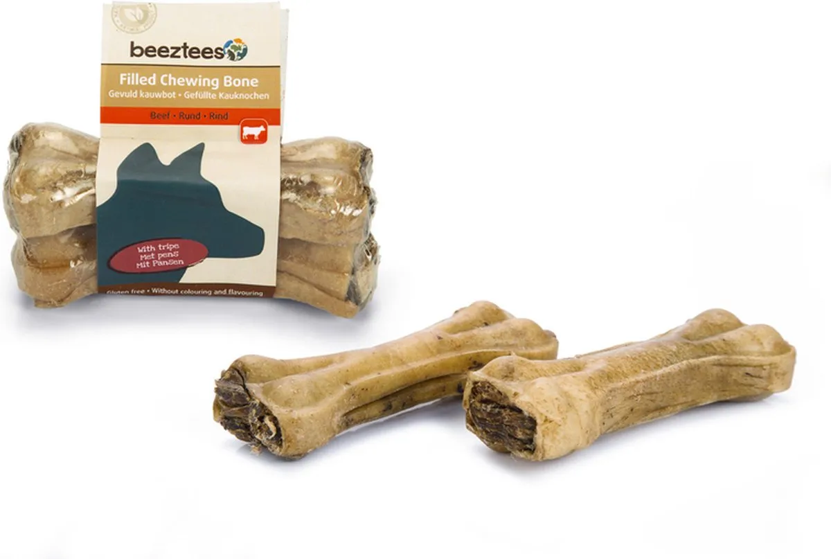 Beeztees Gevuld Kauwbot met Pens - 2 Stuks