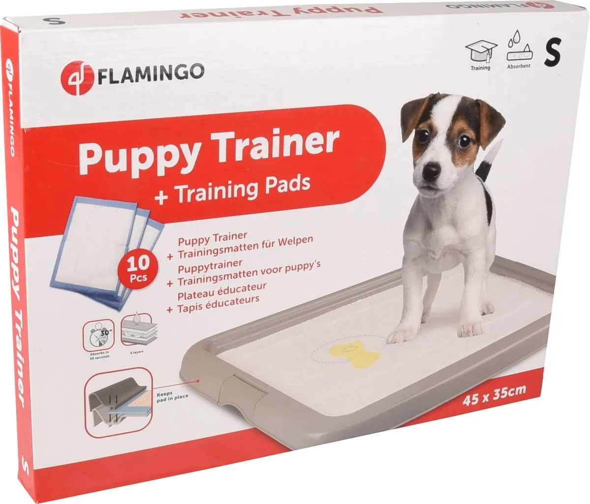 Flamingo Puppy Trainer Plateau - Grijs - 47x36x3.4cm - afbeelding 6 van 6