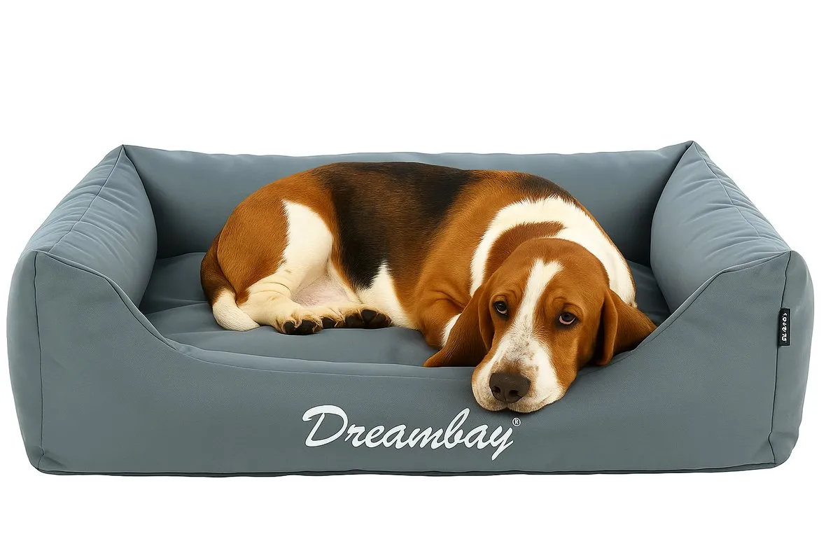 Flamingo Dreambay Petrol Hondenmand 100x80cm - Orthopedisch Kussen