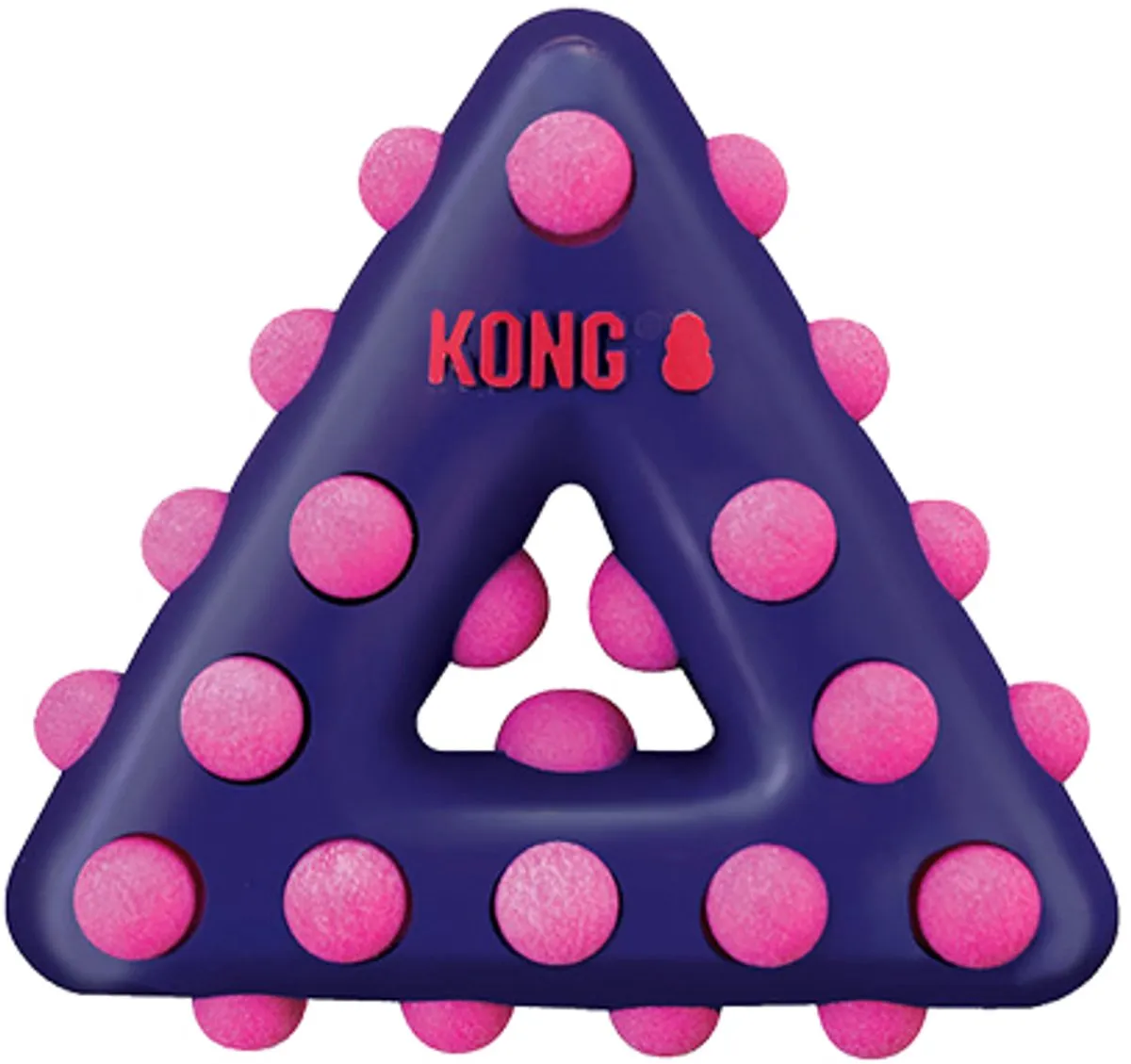 KONG Dotz Circle 14,5x14,5x4,5cm - Rood