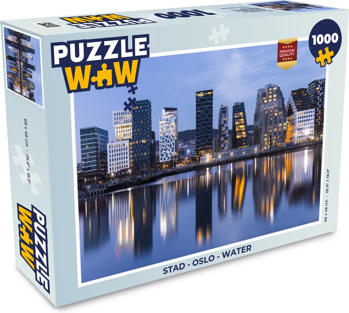 PuzzleWow Oslo Water Legpuzzel 1000 Stuks