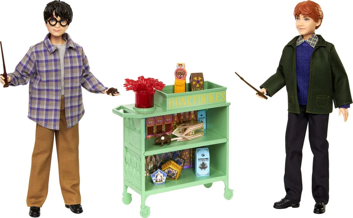 Harry Potter Harry en Ron Zweinsteinexpres Speelfiguur HND79