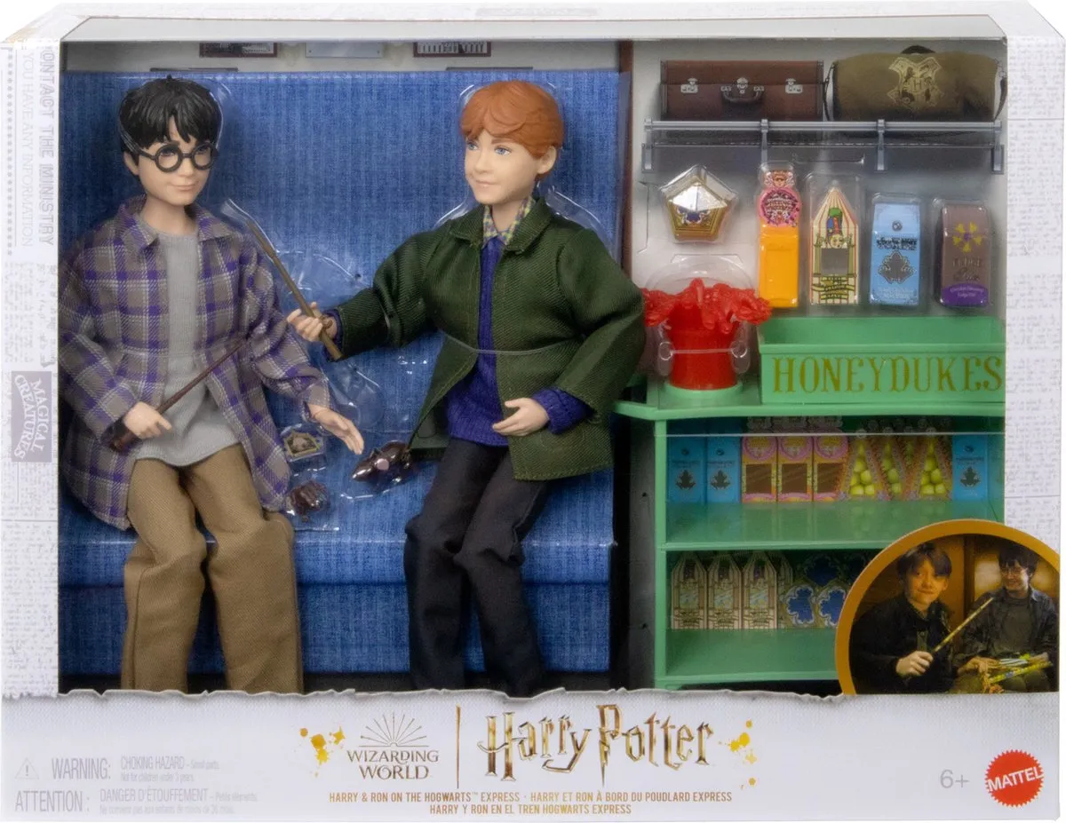 Harry Potter Harry en Ron Zweinsteinexpres Speelfiguur HND79 - Meerkleurig