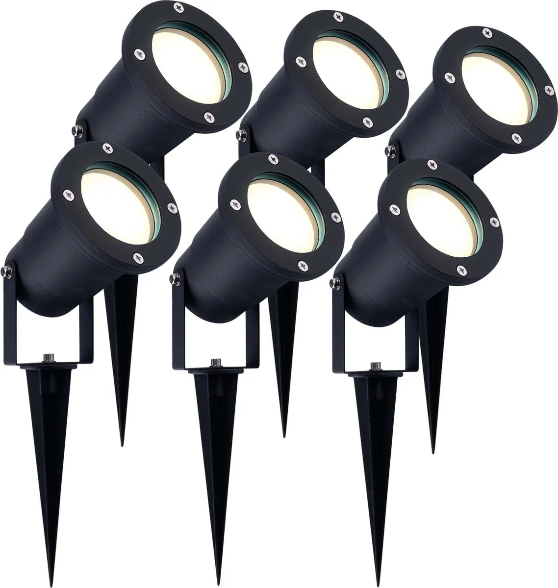 LEDVION 6x LED Prikspots IP65 5W 4000K