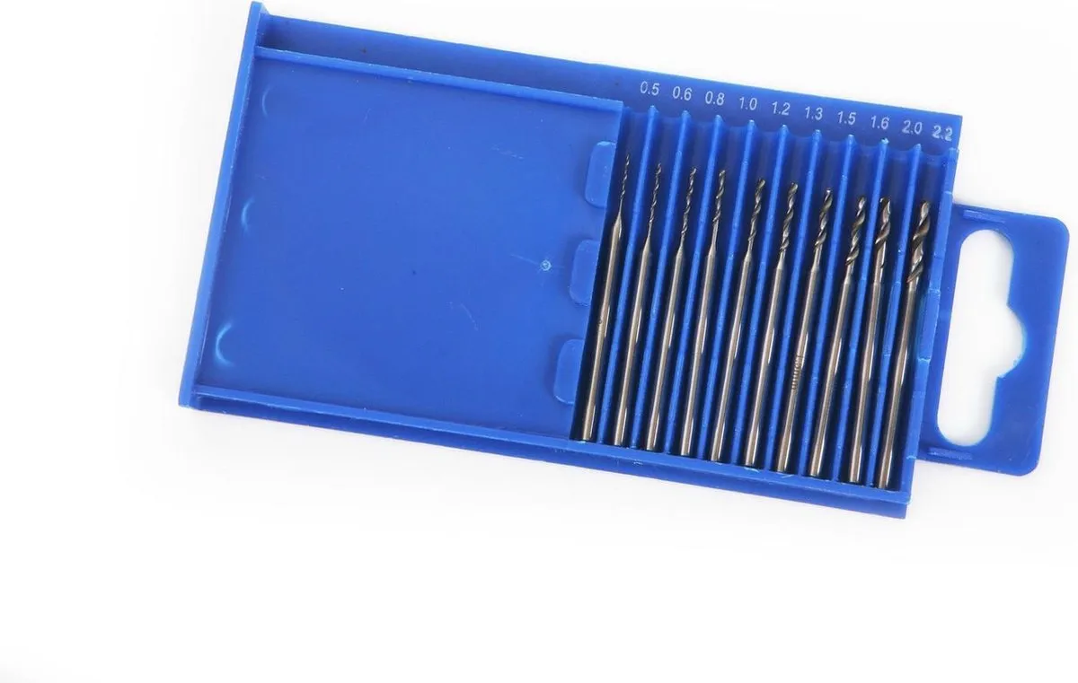 HBM 10-delig HSS Borenset 0,5-2,2mm