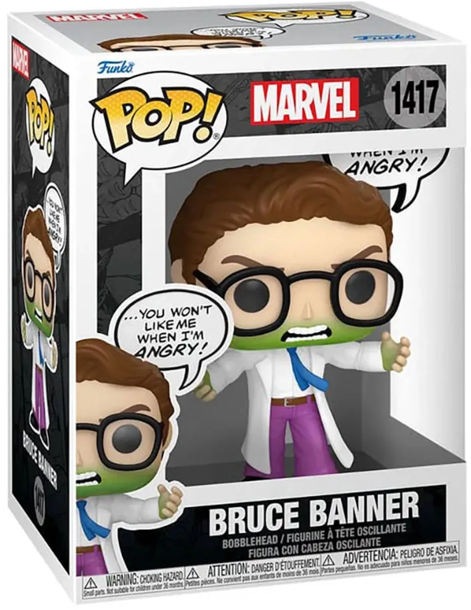 Marvel Funko Pop! Bruce Banner #1417 - Multicolor