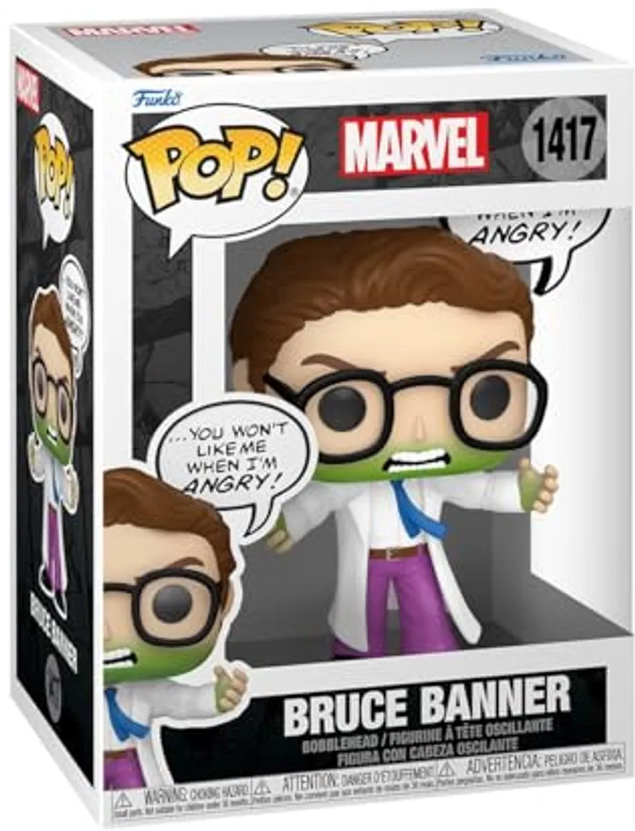 Marvel Funko Pop! Bruce Banner #1417 - Multicolor