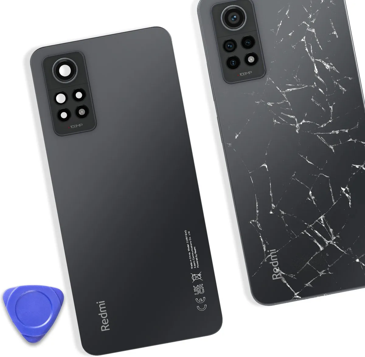 Xiaomi Redmi Note 12 Pro 4G Batterijdeksel - Donkergrijs