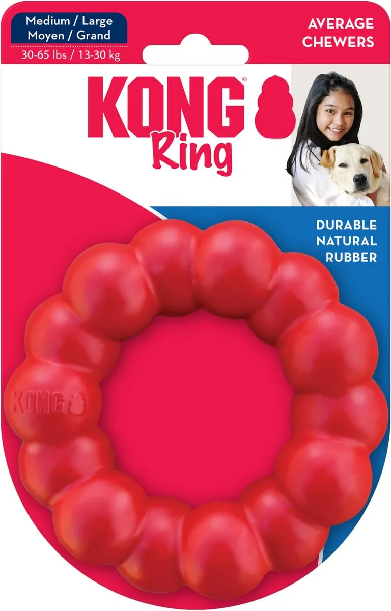 KONG Ring Honden Speelgoed - Rood - M