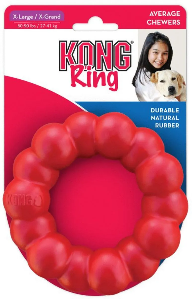 KONG Ring Honden Speelgoed - Rood - M